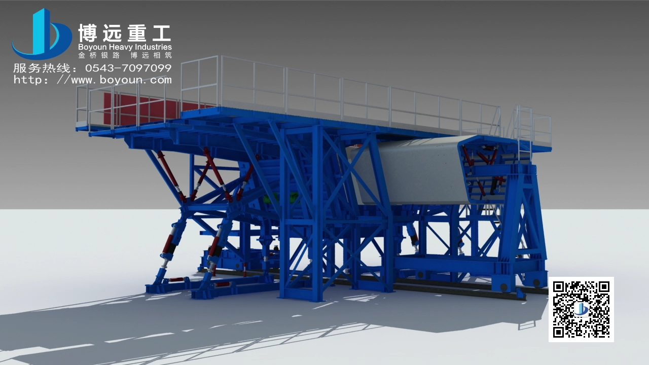 节段拼装箱梁施工演示动画
